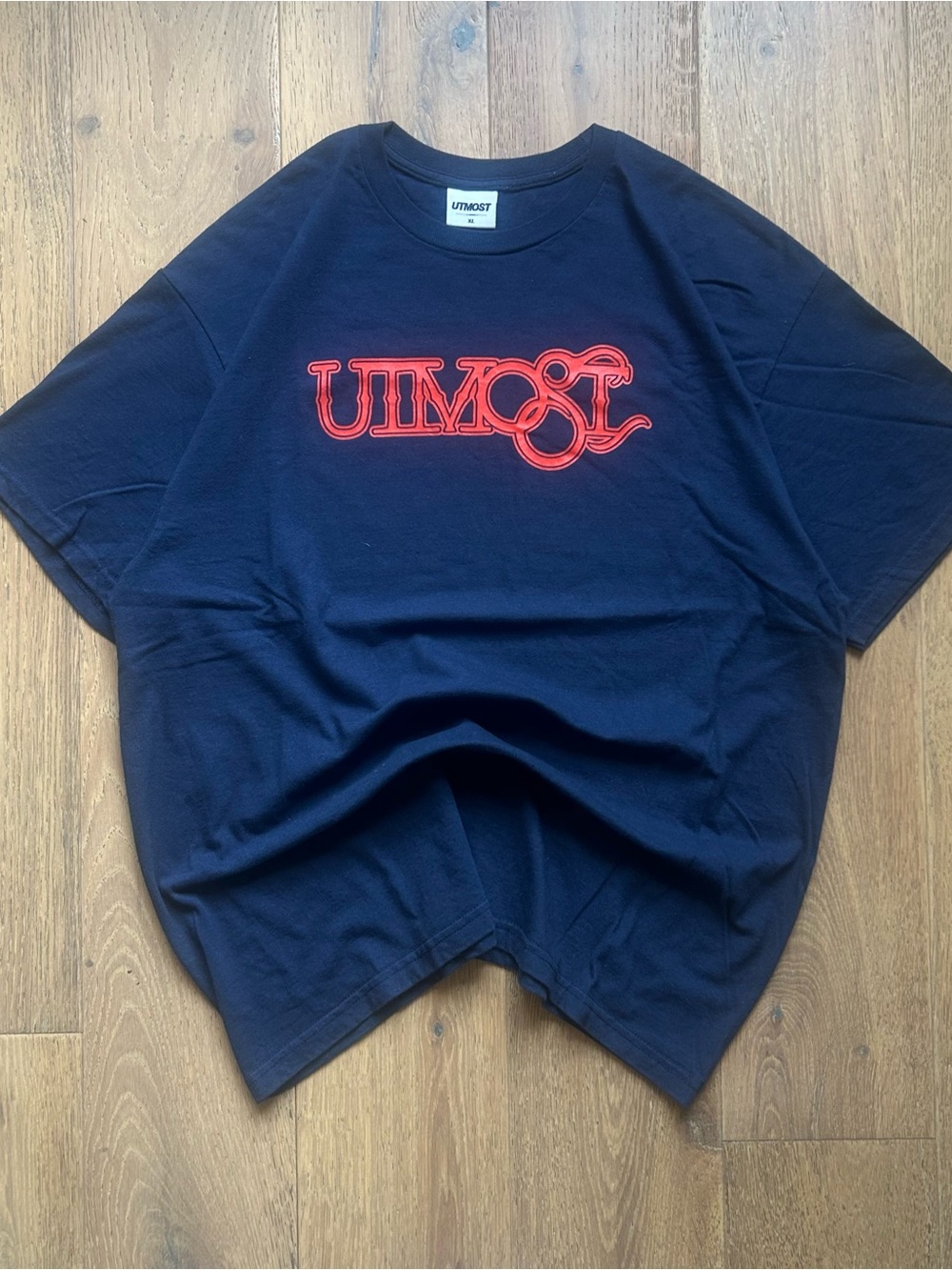 Utmost Navy Santana Tee with Red Logo